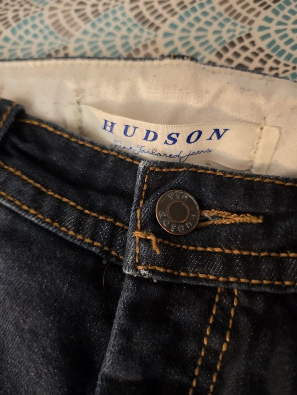 Hudson Jeans Dark Blue Flared Legged Women's Jeans